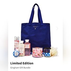 Bath And Body Works Gingham Gift Set